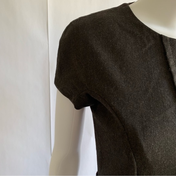 Etro Sheath Dress Lana Wool brocade trim waist - Picture 4 of 16